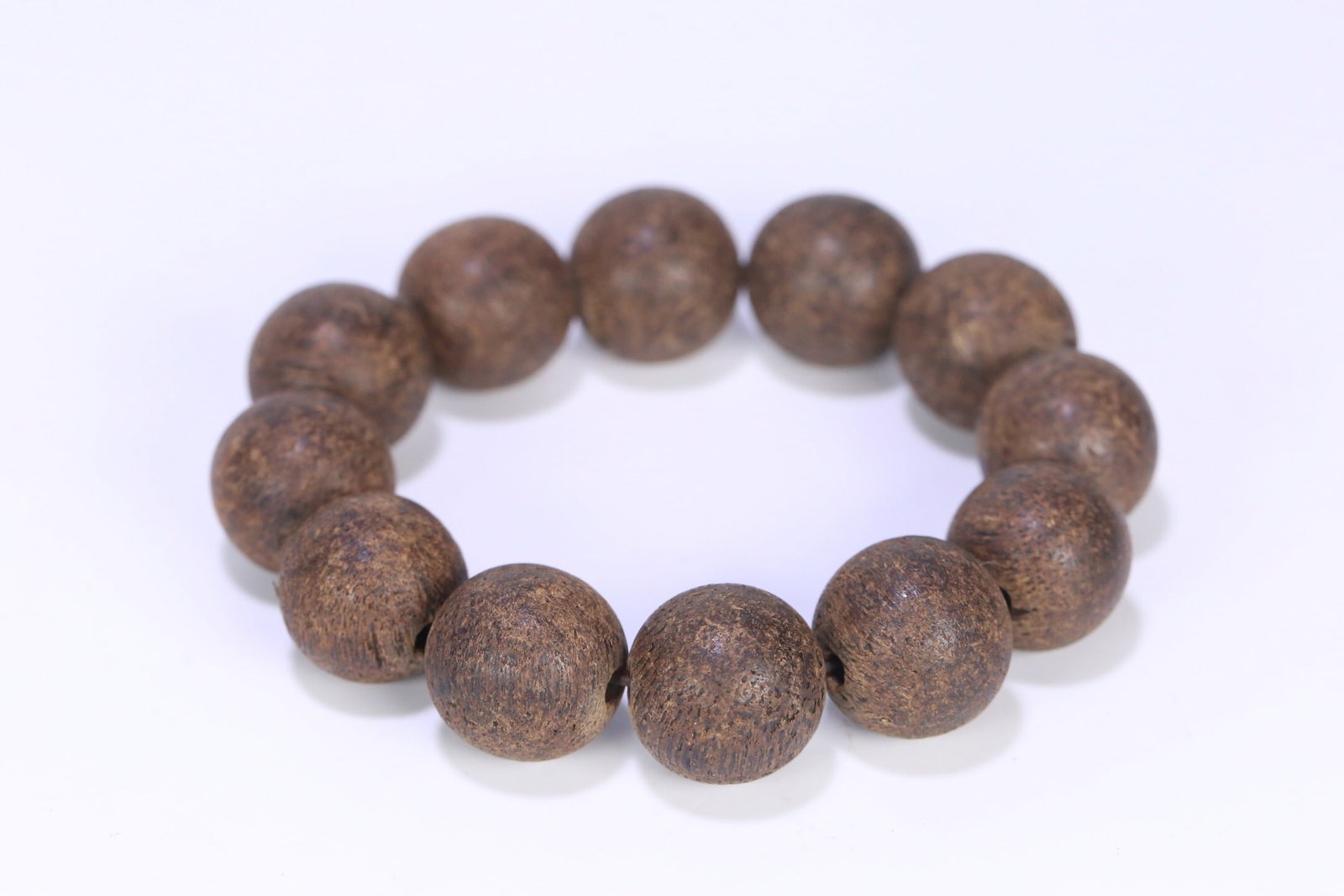 Qing Dynasty Agarwood Round Bead Bracelet (1 of 1)