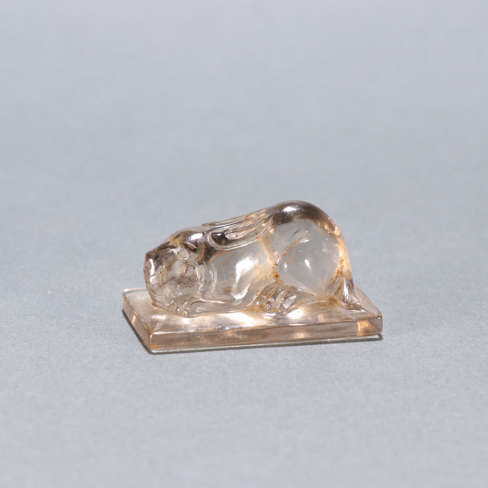 Qing Dynasty crystal ornament: 2.3*4.5/33.5g