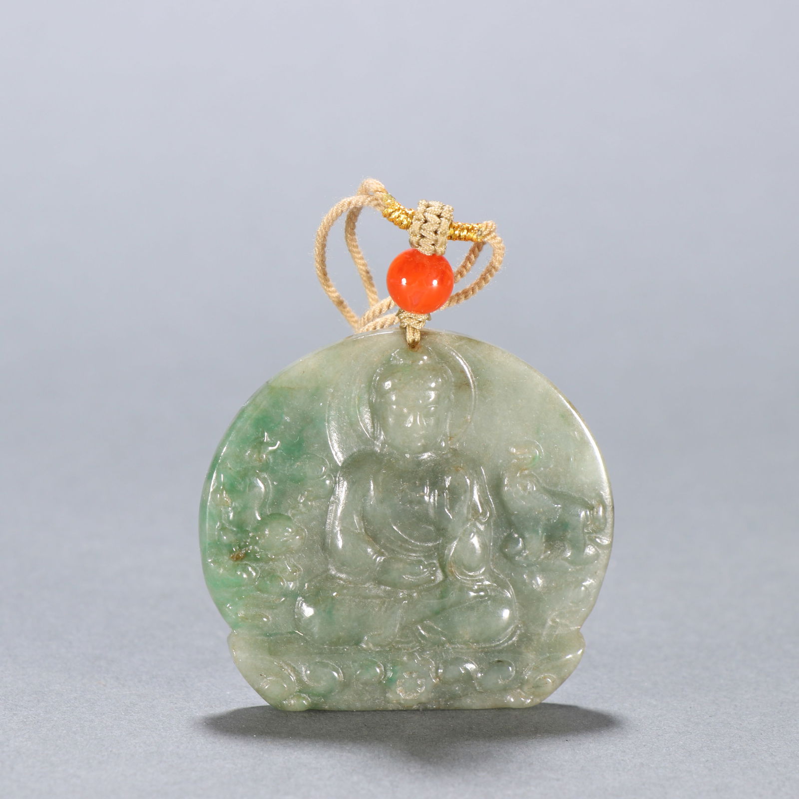 Jadeite Pendant: 4.5*4.8/27.4g