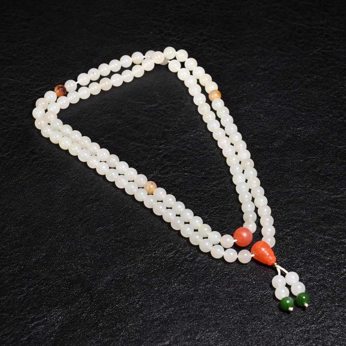 Hetian Jade 108-Bead Buddhist Bead Necklace (1 of 1)