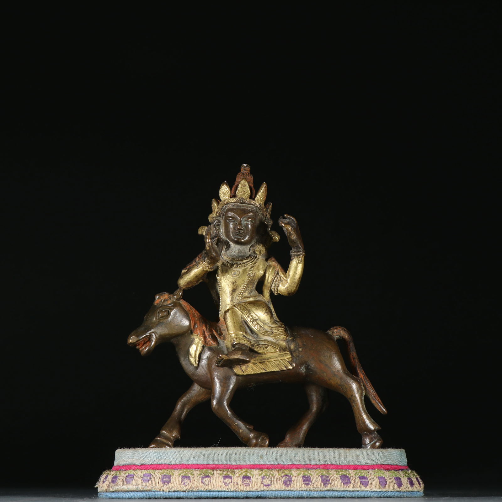 Gilt Bronze Deity Statue (1 of 1)