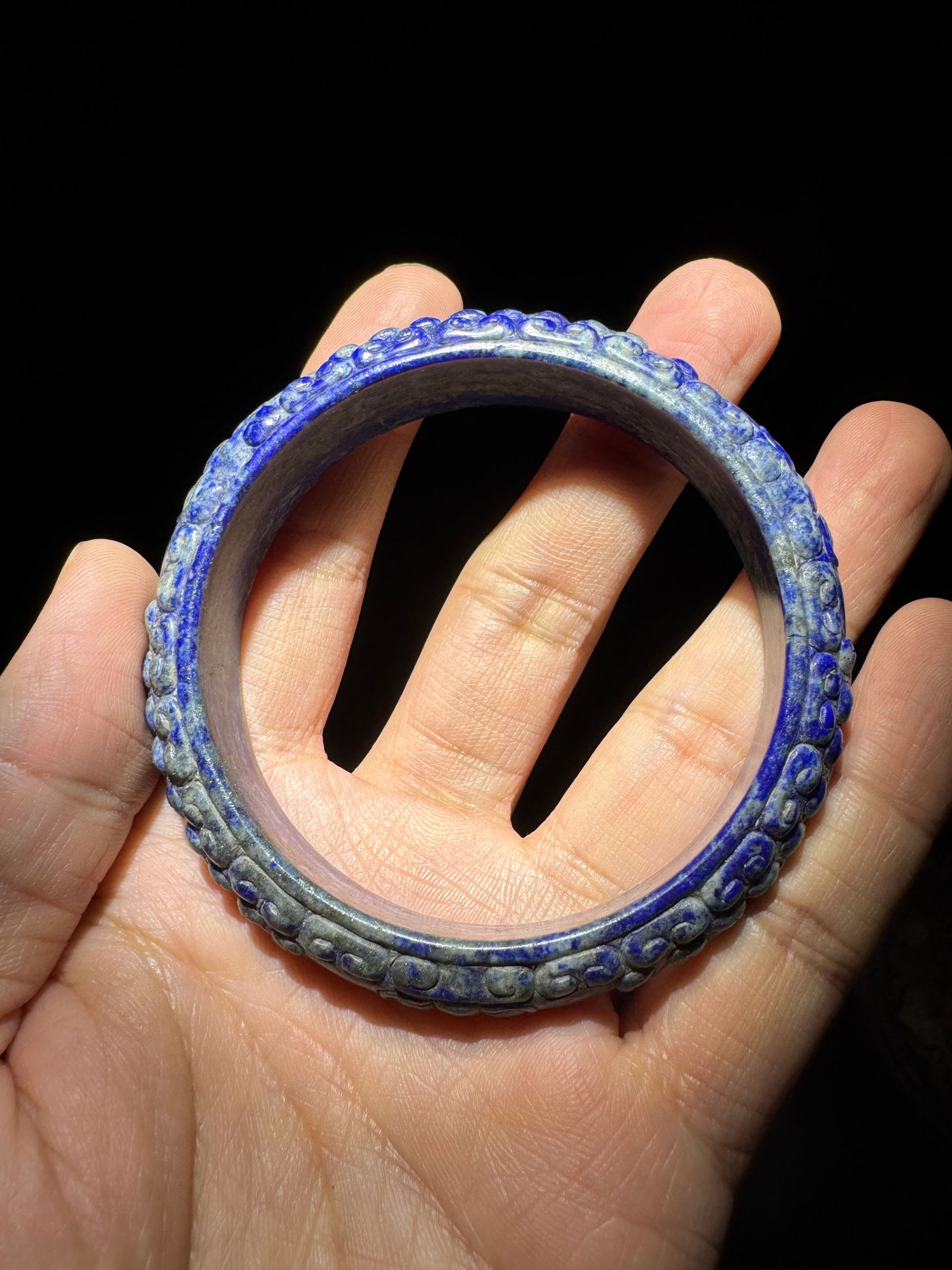 Qing Dynasty lapis lazuli bracelet (1 of 1)