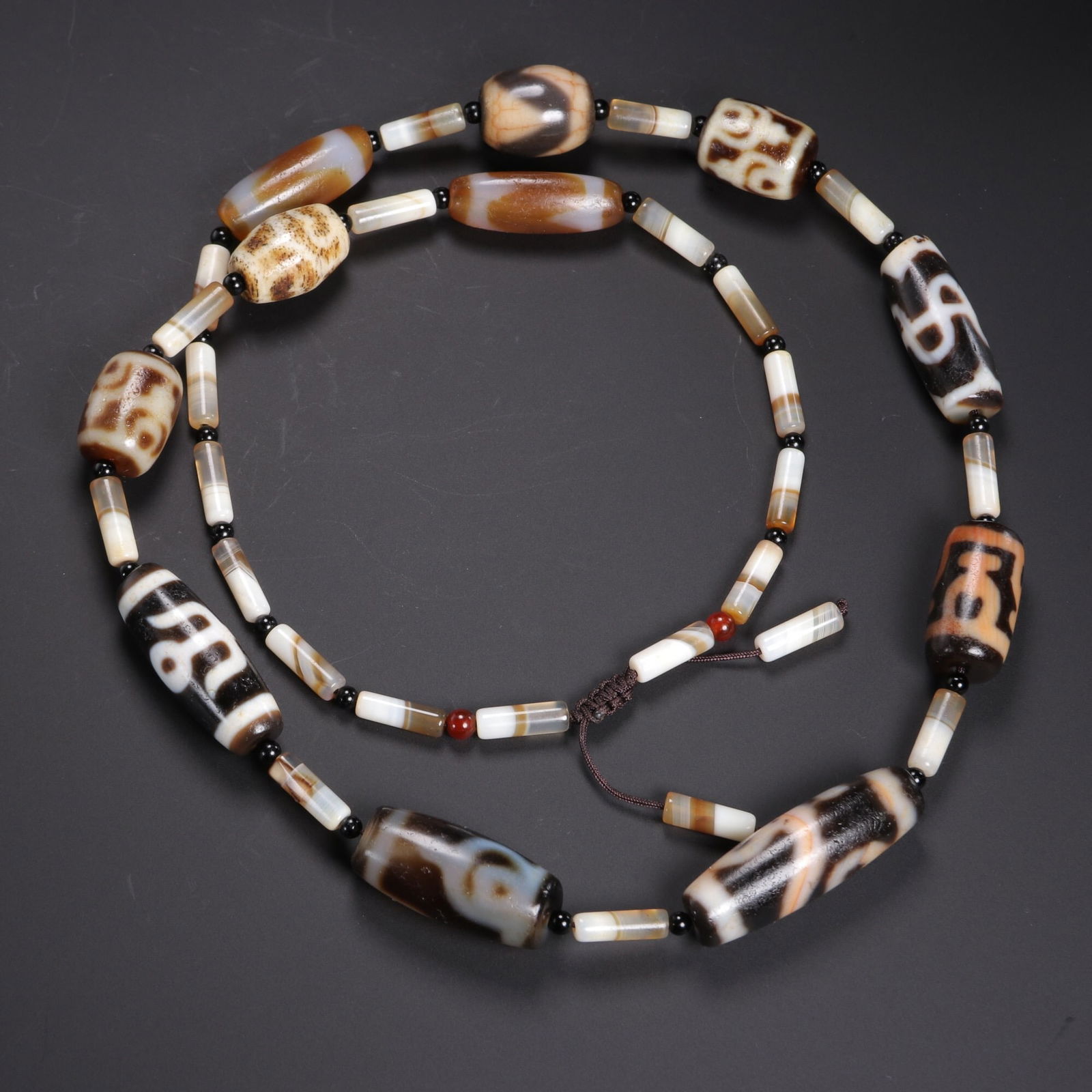Tibetan Agate Multi Treasure Tianzhu Necklace (1 of 1)
