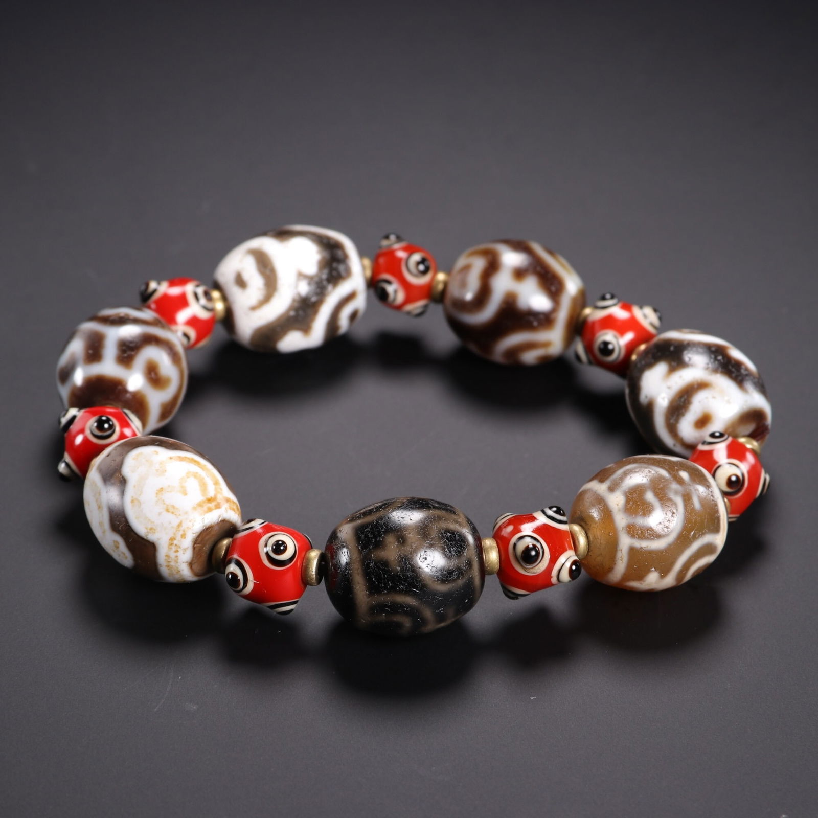 Tibetan agate multi treasure Tianzhu bracelet (1 of 1)
