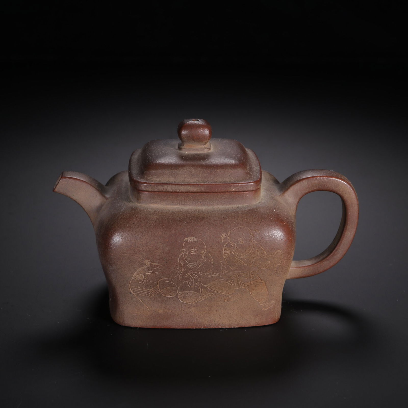 Jiang Shiying mark Purple Clay Teapot (1 of 4)