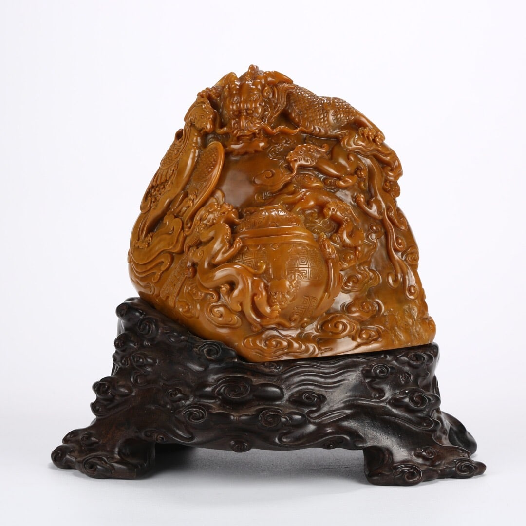 Tianhuang stone seal: 12*12.5/1463g