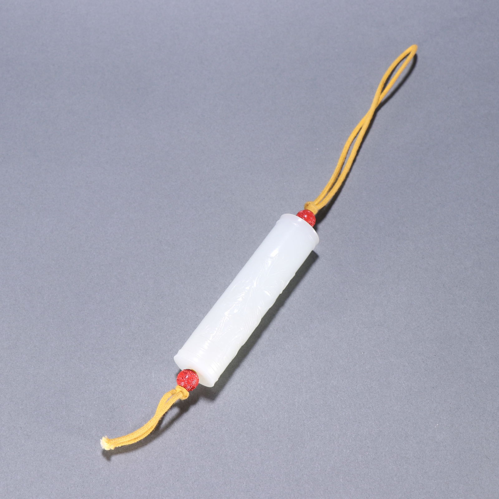 Qing Dynasty Hetian Jade Pendant: 7.9*1.9/68.2g