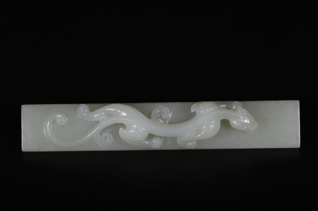 Qing Dynasty Hetian White Jade Paperweight (1 of 3)