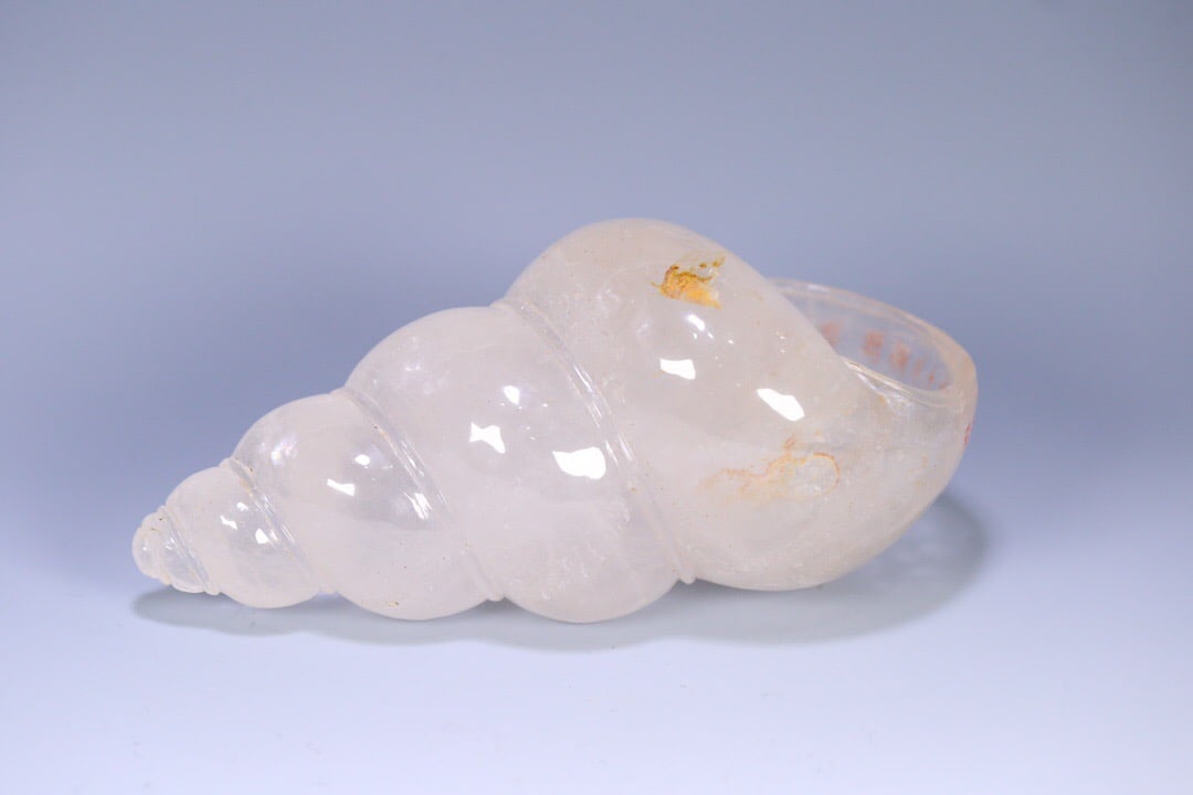 Qing Dynasty Crystal Conch Shell: 23.5*11.5/2388.8g