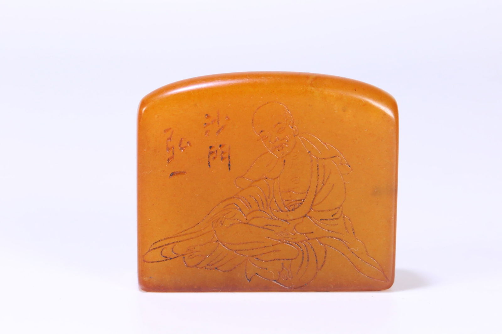 Master Hongyi mark Tianhuang Stone Seal: 4.9*4.2*1.7/76g