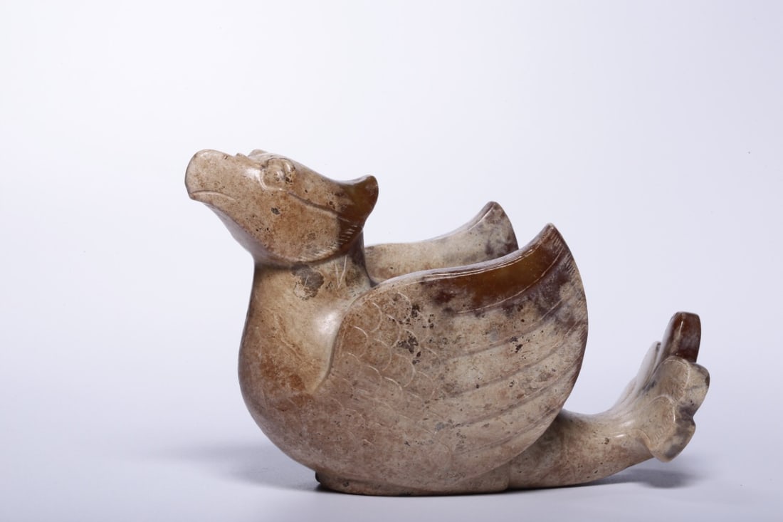 Jade Ornament from Before the Ming Dynasty: 6.5*10*5/222g