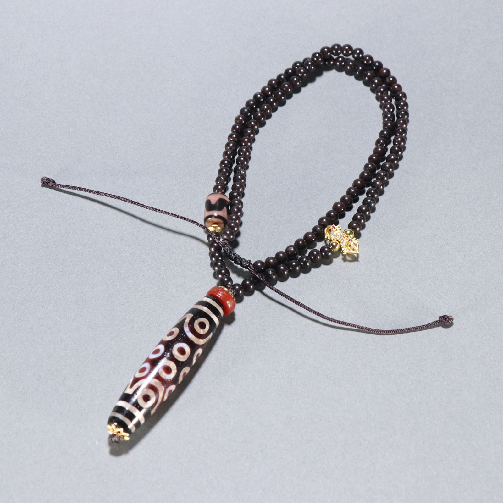 Twenty-One-Eyed Dzi Bead Pendant (1 of 1)