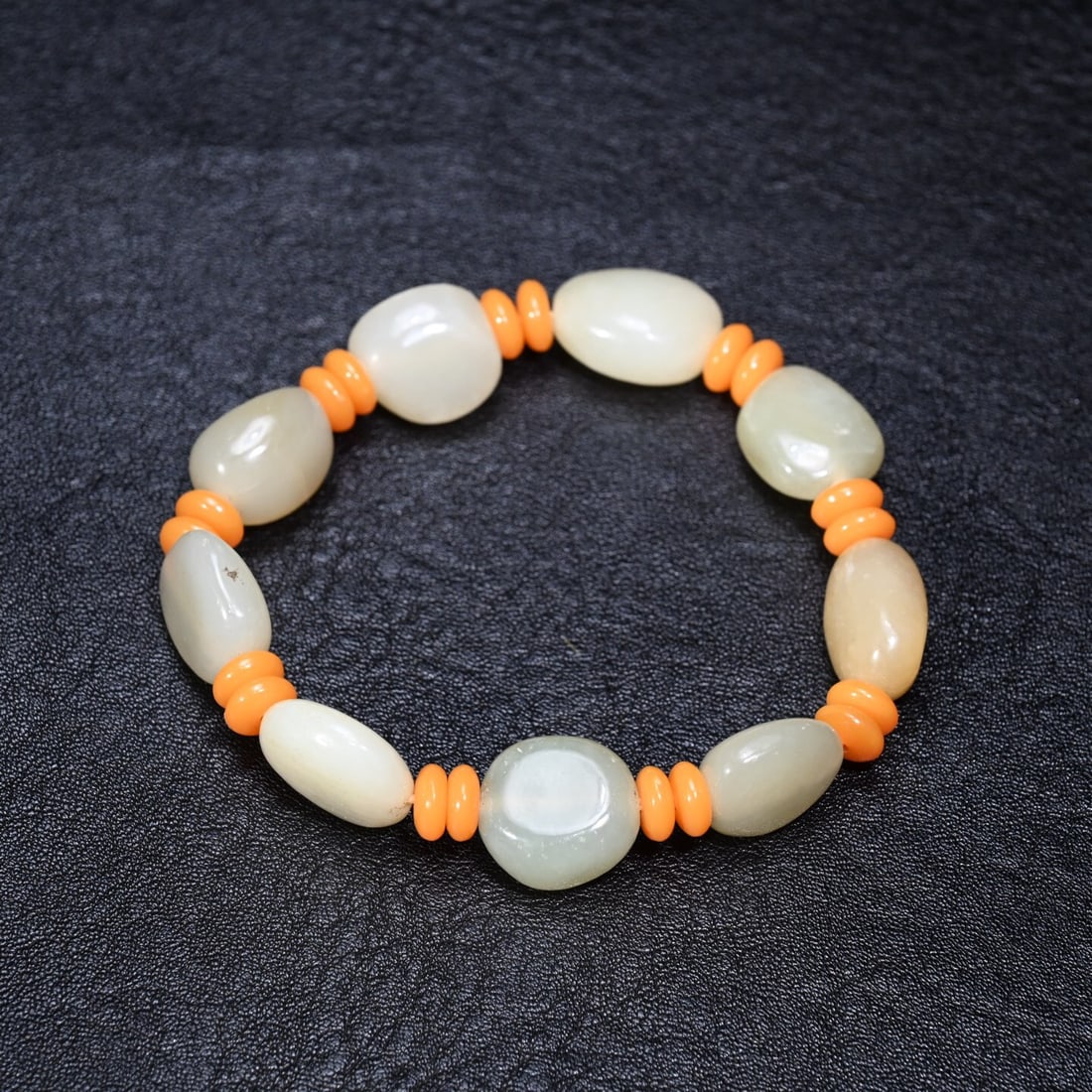 Hetian Jade Raw Stone Bracelet (1 of 1)