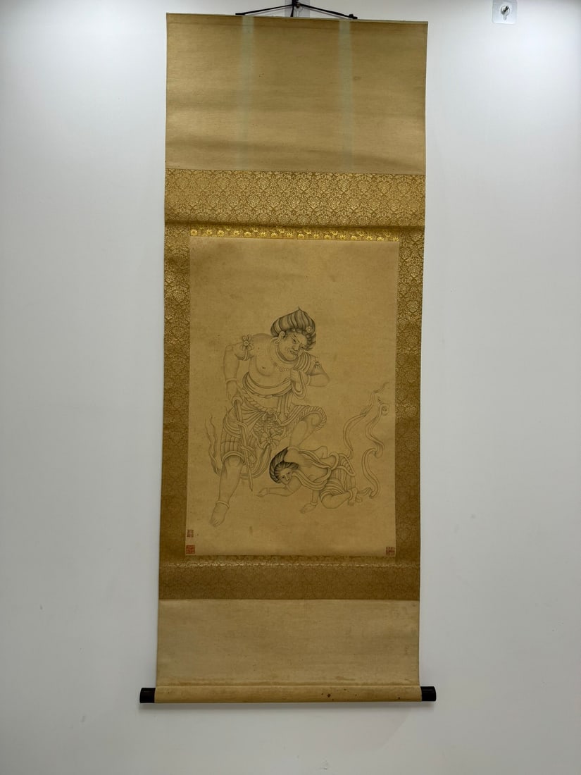 Ming dynasty paper hanging scroll (1 of 1)