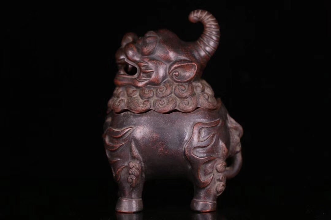 Chen Mingyuan-style purple clay incense burner (1 of 5)