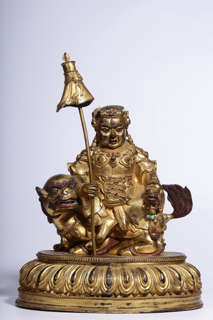 Gilt Bronze Deity Statue (1 of 1)