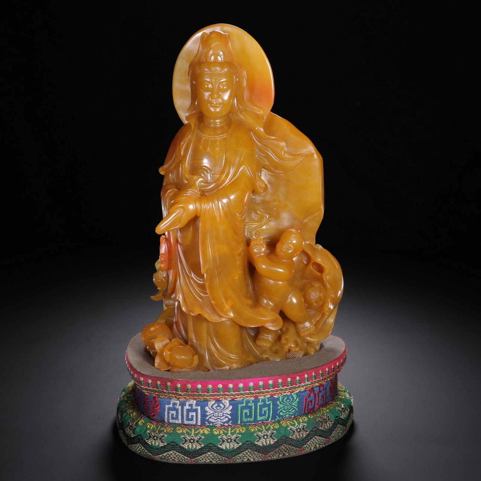 Qing Dynasty Tianhuang stone Buddha statue (1 of 2)
