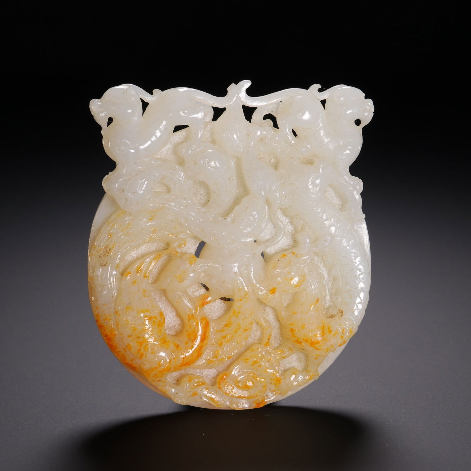 Qing dynasty Hetian jade bi (1 of 2)