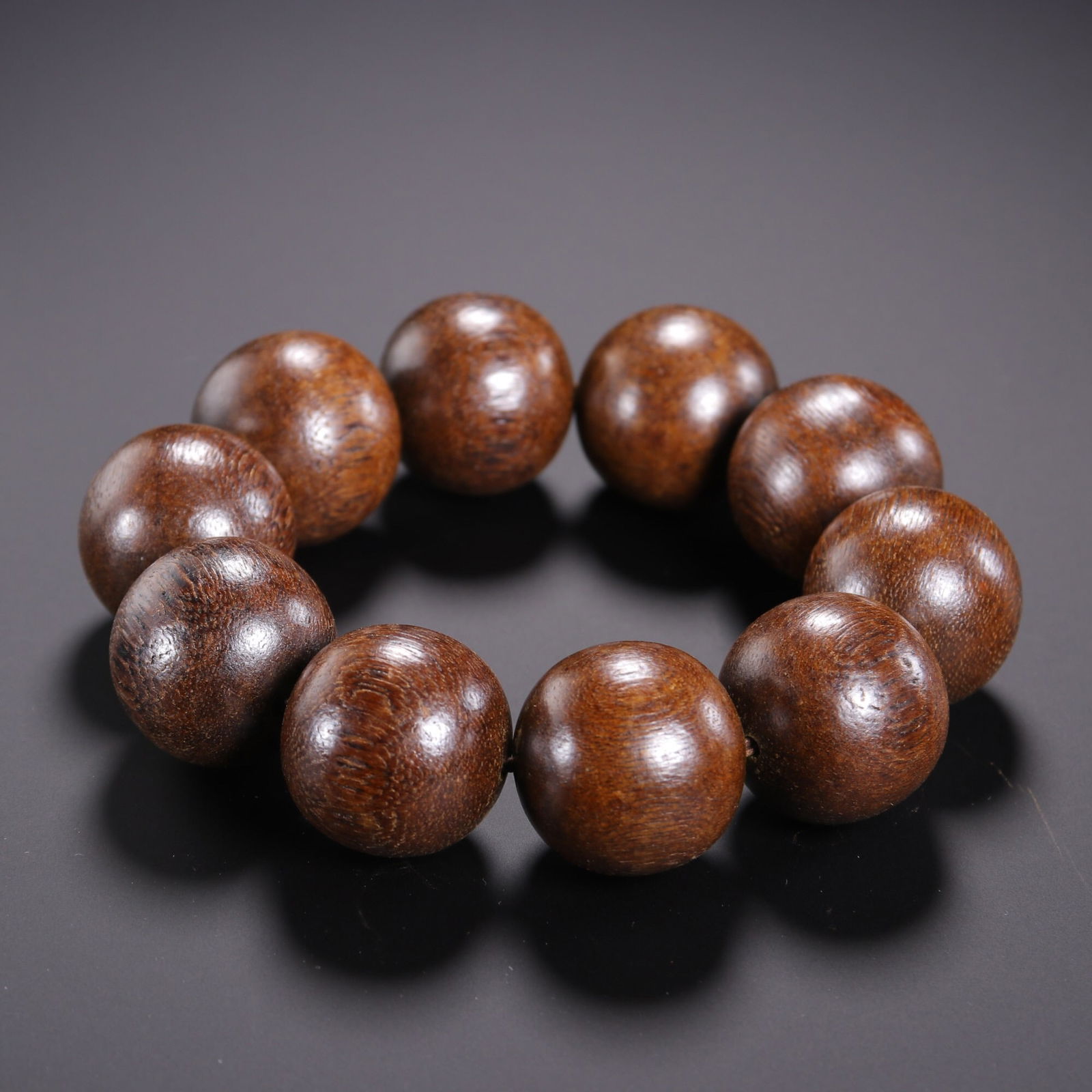 Agarwood Round Bead Bracelet (1 of 1)