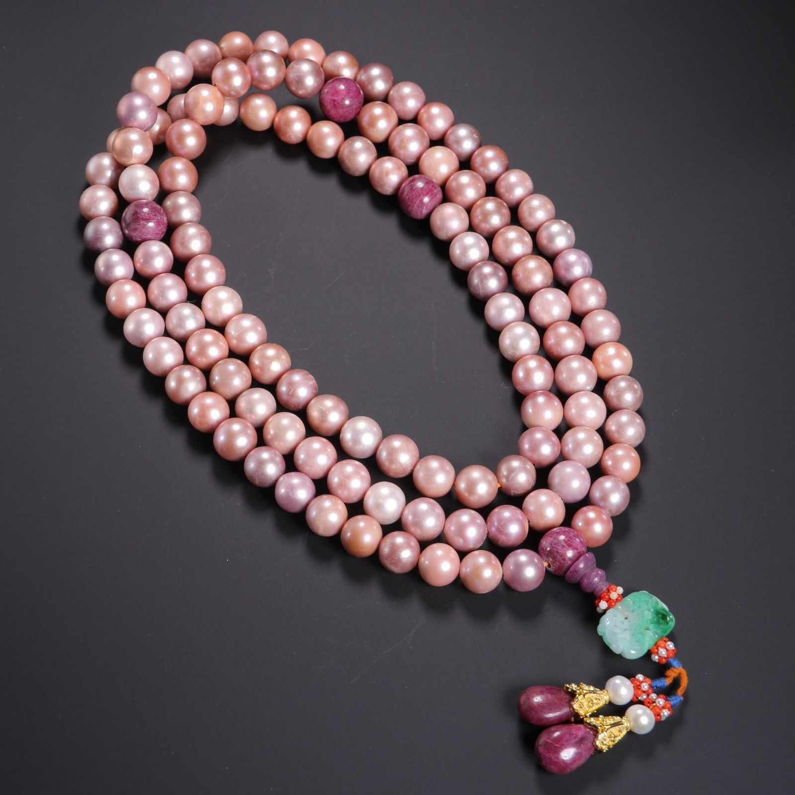 Qing Dynasty 108-Bead Pearl Prayer Beads (1 of 1)
