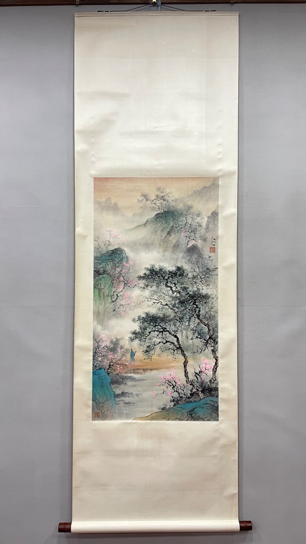 Fang Ren Ding Ink on Paper Hanging Scroll (1 of 1)