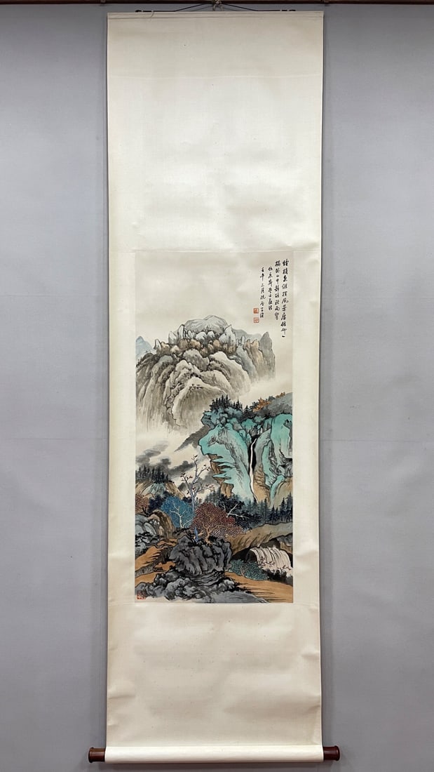 Wu Zi Shen Ink on Paper Hanging Scroll (1 of 1)