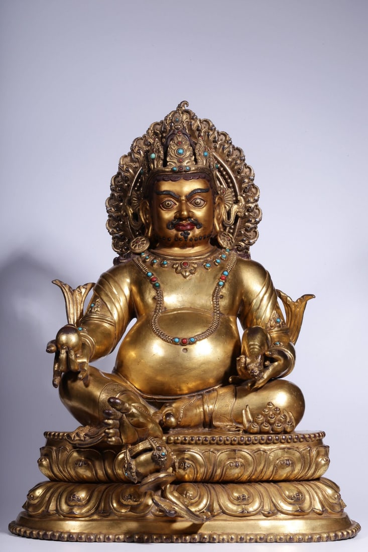 Gilt Bronze Deity Statue (1 of 1)