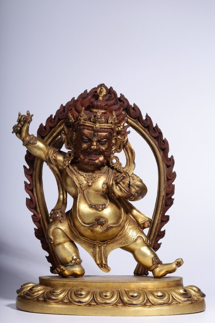 Gilt Bronze Deity Statue (1 of 1)