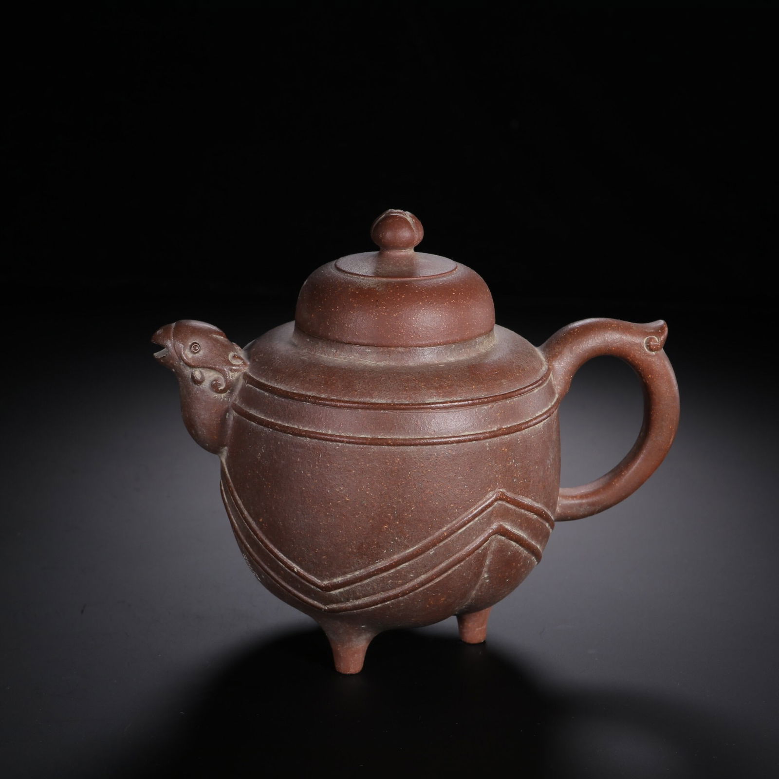 Shi Peng mark Purple Clay Teapot: 14*17/371.7g