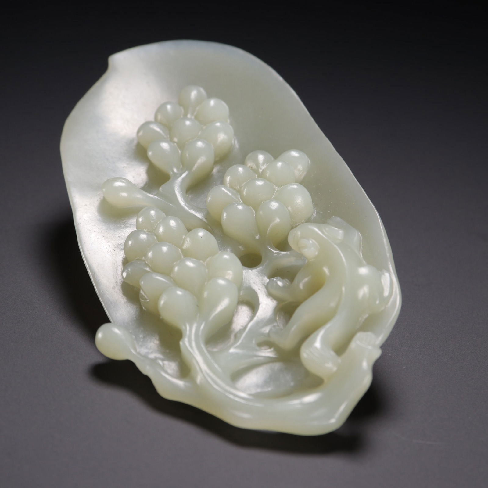 Qing Dynasty Hetian Jade Brush Lid: 11.8*5.8/99g