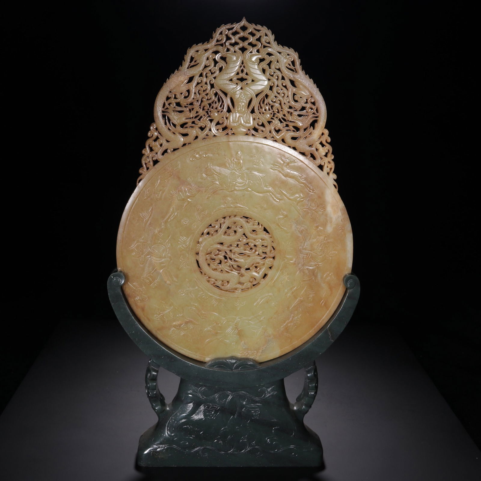 Tang Dynasty Hetian Jade Bi Disc with Outline (1 of 1)