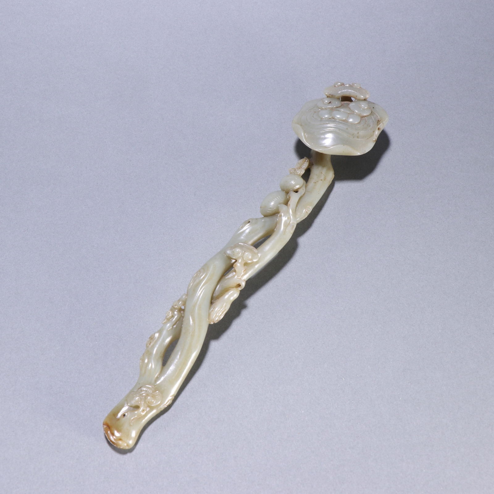 Qing Dynasty Hetian Jade Ruyi Handle (1 of 2)