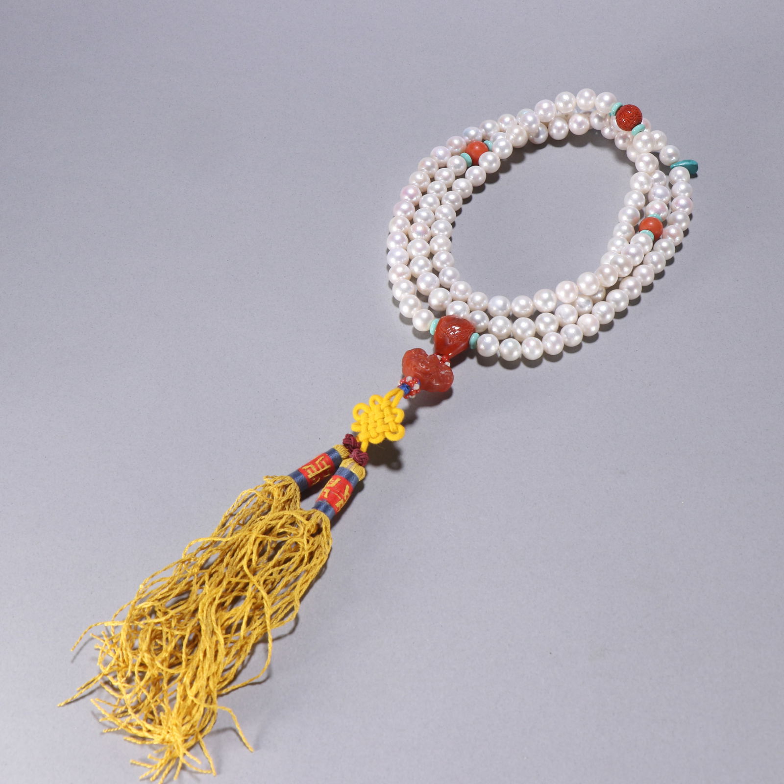 Qing Dynasty 108-Bead Pearl Prayer Beads (1 of 1)