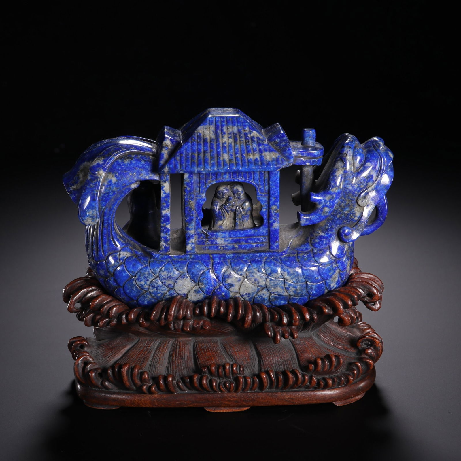 Qing Dynasty Lapis Lazuli Ornament (1 of 2)