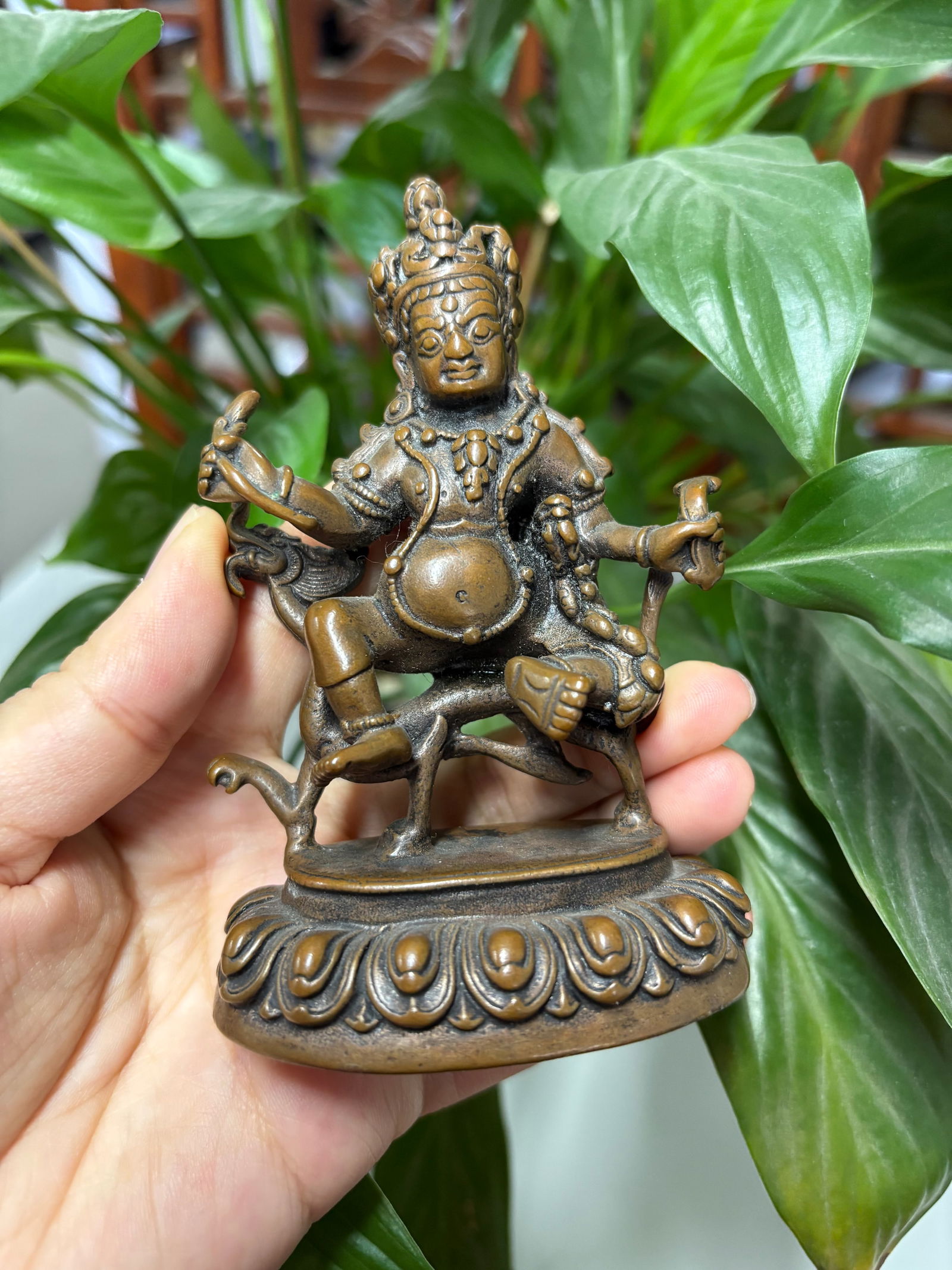 Tibetan Buddhist Bronze Deity Statue (1 of 2)