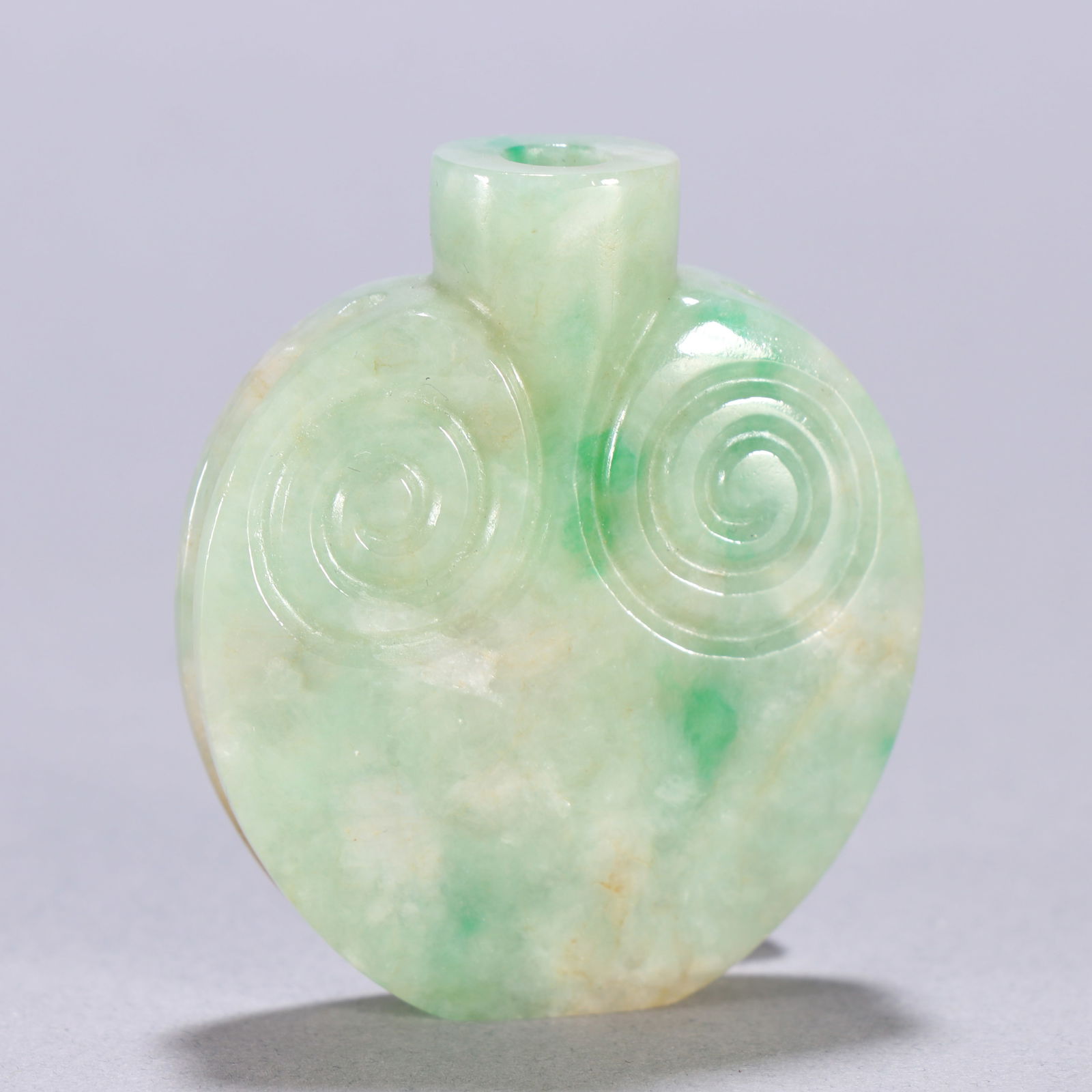 Qing Dynasty jadeite snuff bottle (1 of 1)