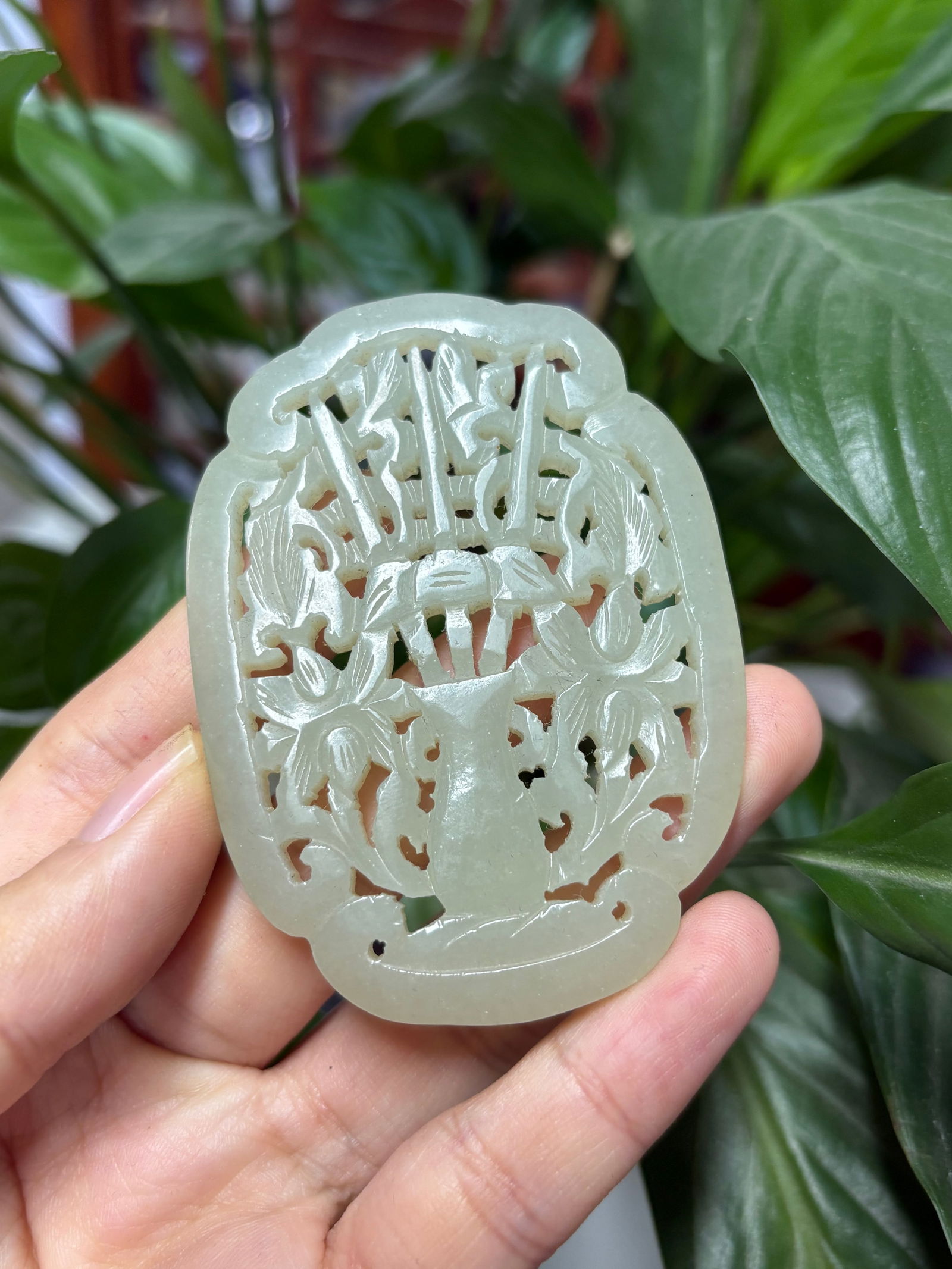 Qing Dynasty Hetian Jade Plaque (1 of 2)