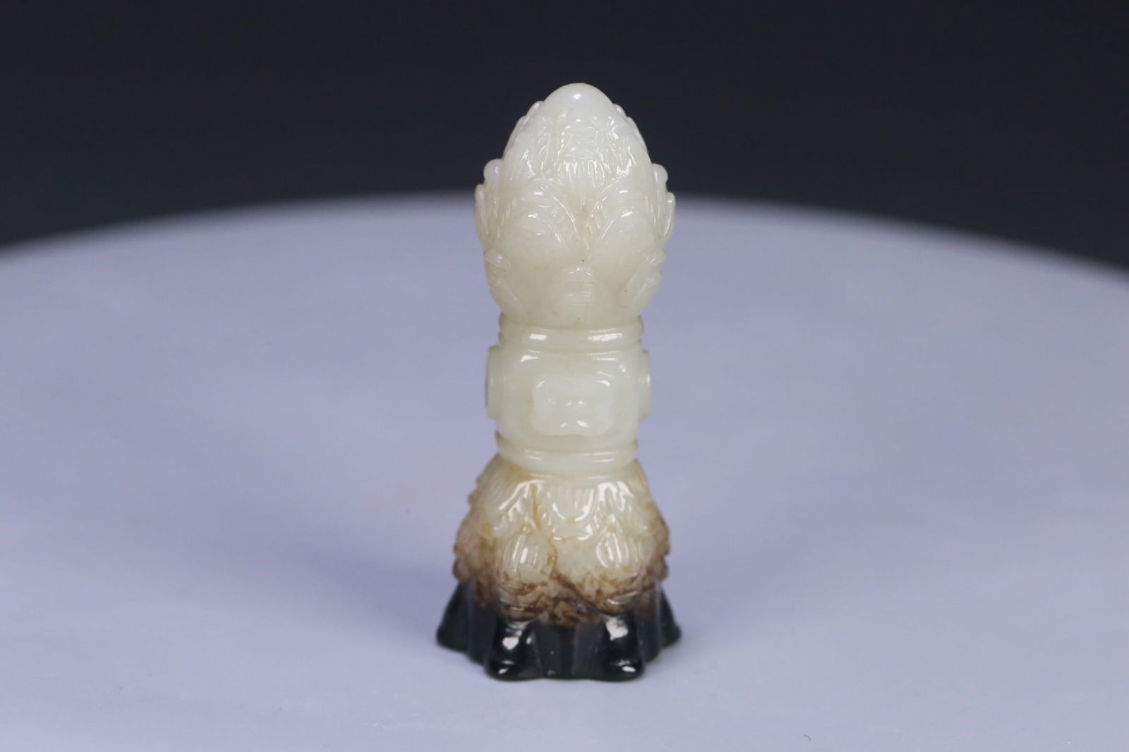 Hetian Jade Vajra Bell Ritual Pendant: 5.7*2.4/33g