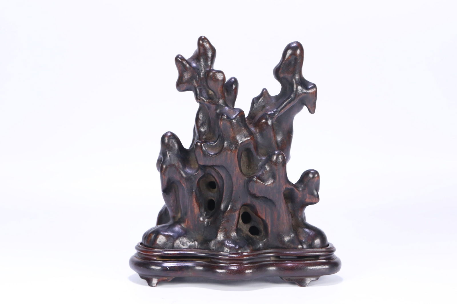 Qing Dynasty Agarwood Incense Burner: 20*16.8*11.5/273.7g