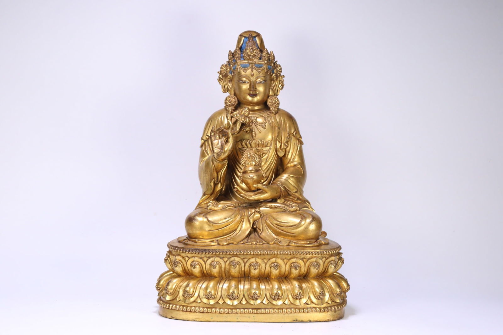 Yongle mark Gilt Bronze Buddha Statue (1 of 2)