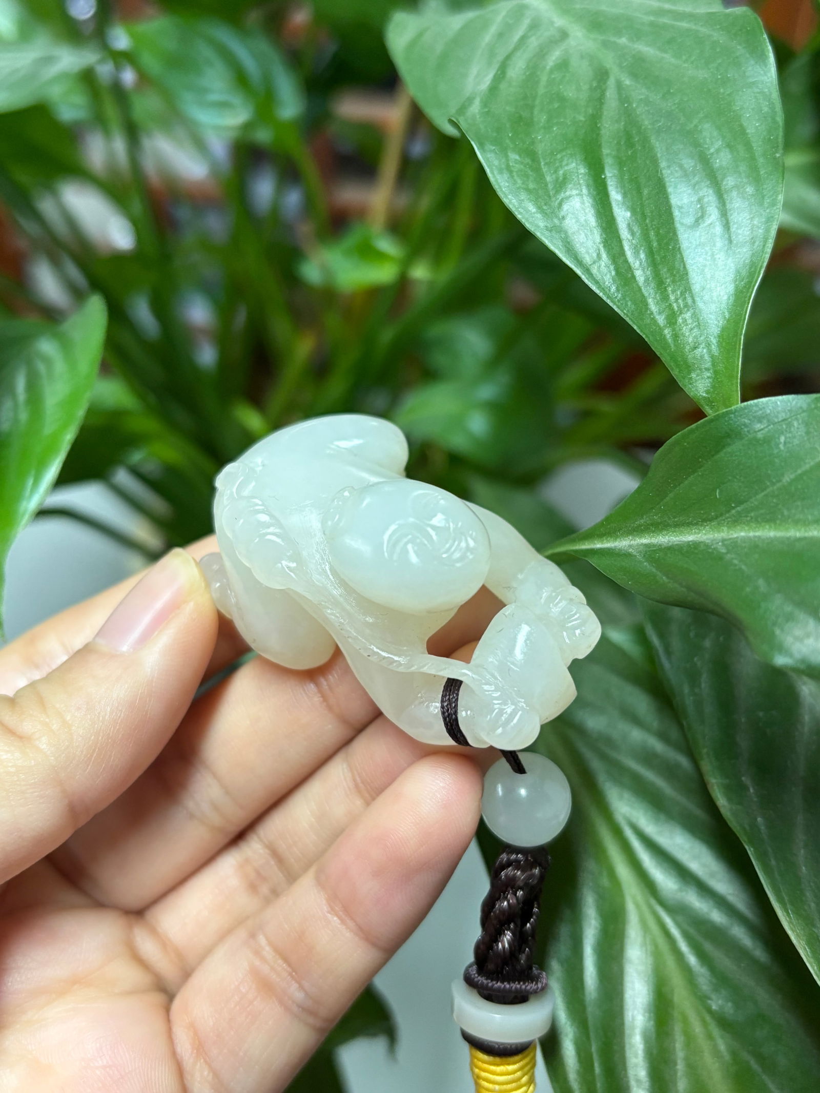 Hetian Jade Pendant: 2.5*4.9*3/39.3g