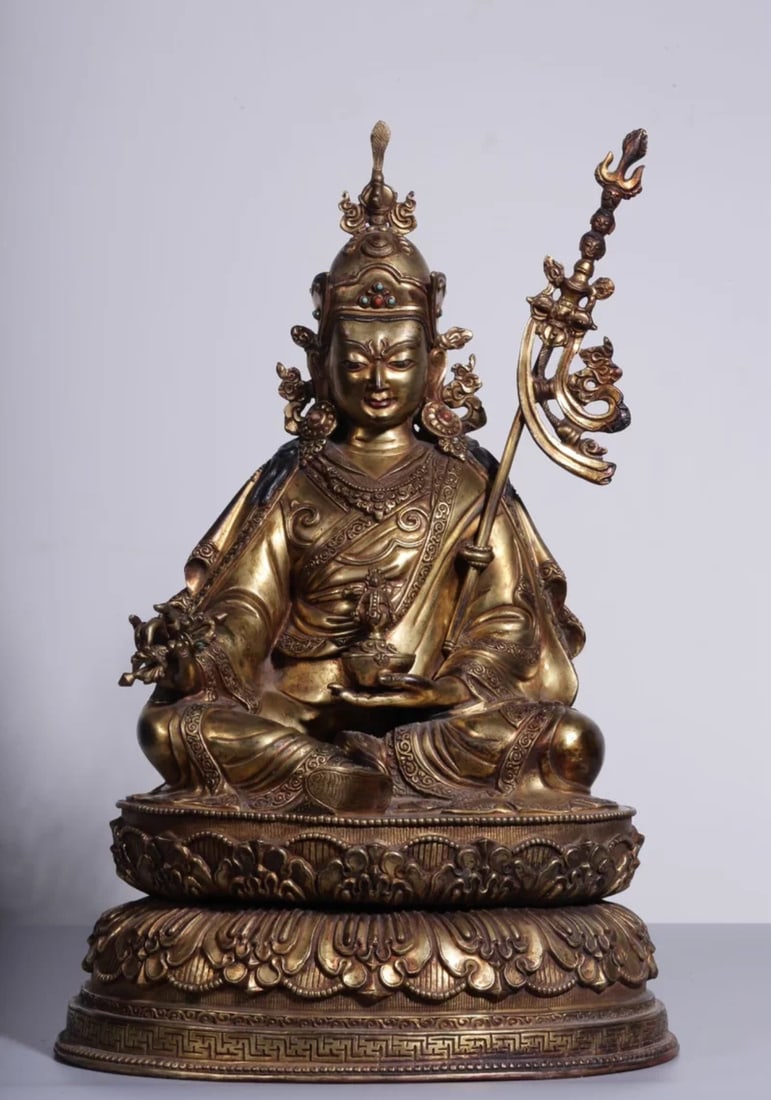 Qing Dynasty Gilt Bronze Buddha Statue (1 of 1)