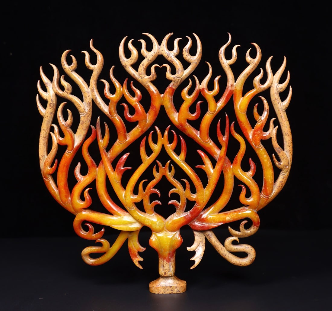 Hetian Jade Ornament: 21*2.3*21.5/456g