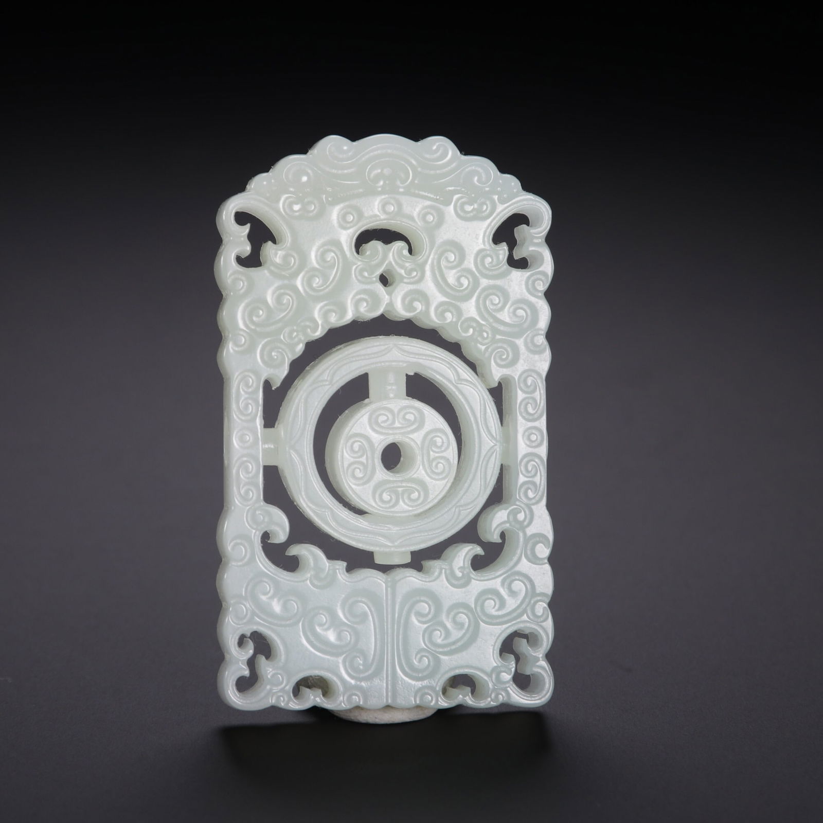 Qing Dynasty Hetian Jade Revolving Pendant: 6*3.5/40.5g