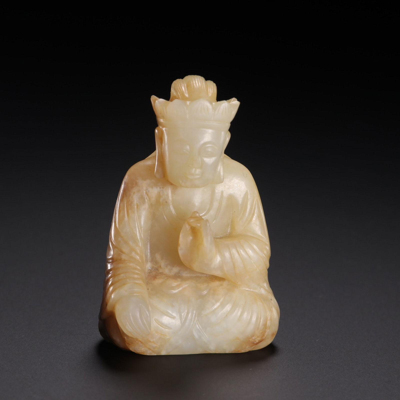 Ming Dynasty Hetian Jade Buddha Statue (1 of 1)