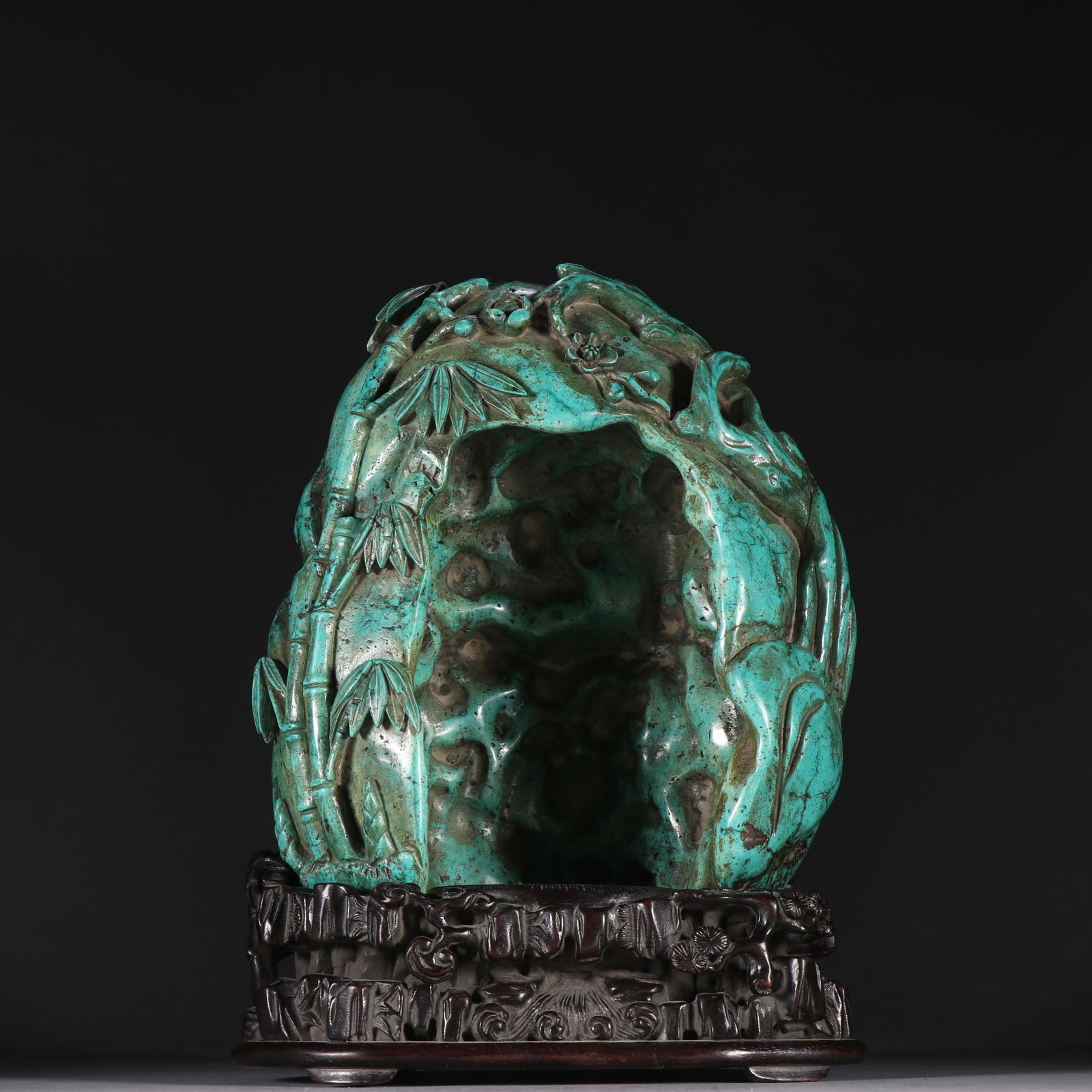 Turquoise Buddhist Niche (1 of 3)
