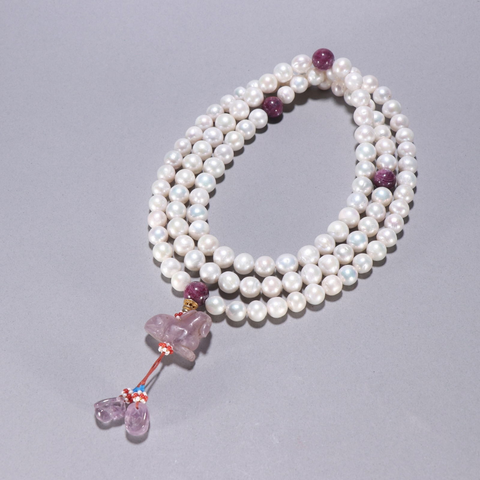 Qing Dynasty Pearl 108-Bead Prayer Beads (1 of 1)