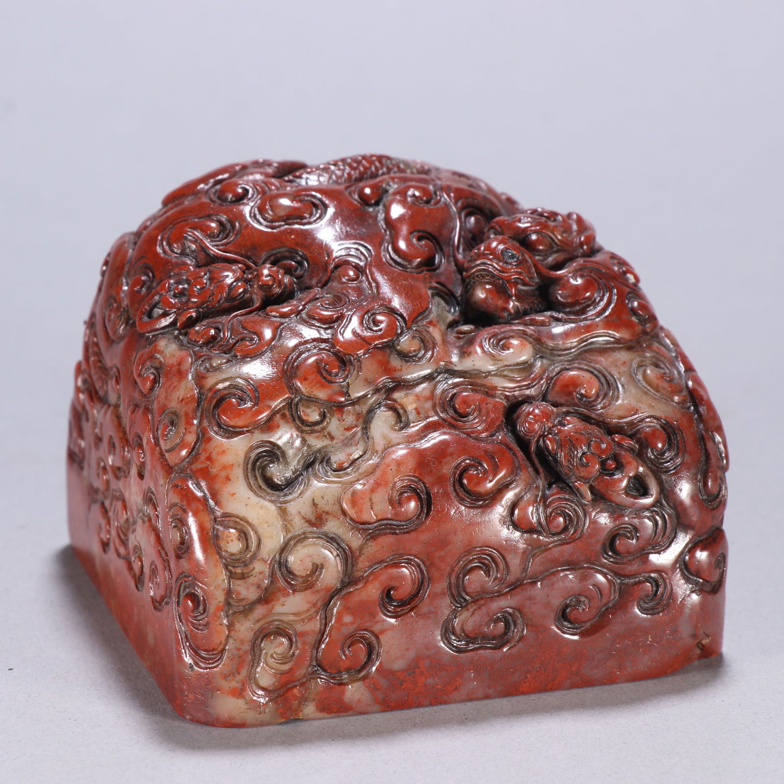 Qing Dynasty Hibiscus Stone Seal (1 of 3)