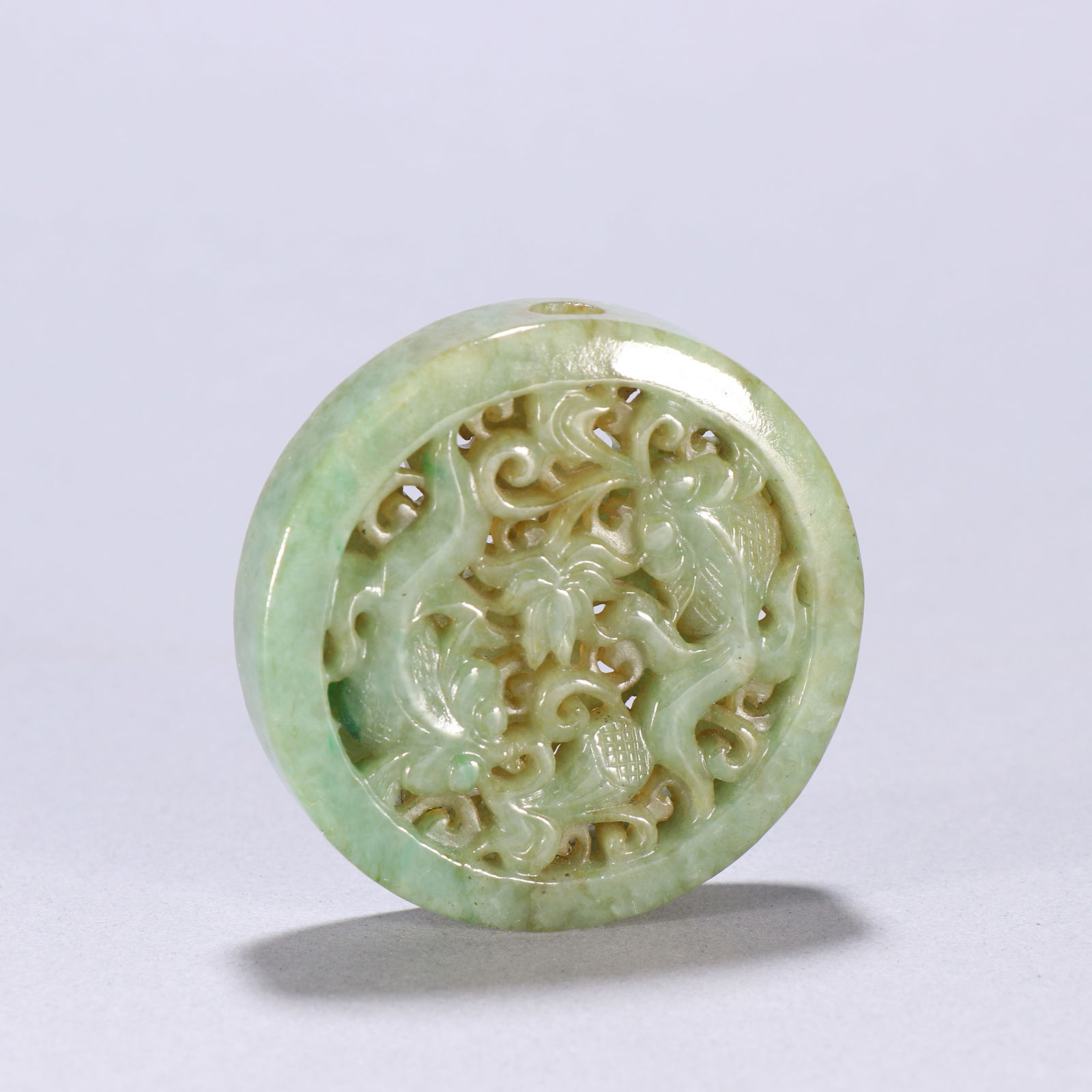 Qing Dynasty Jadeite Sachet Pendant (1 of 2)