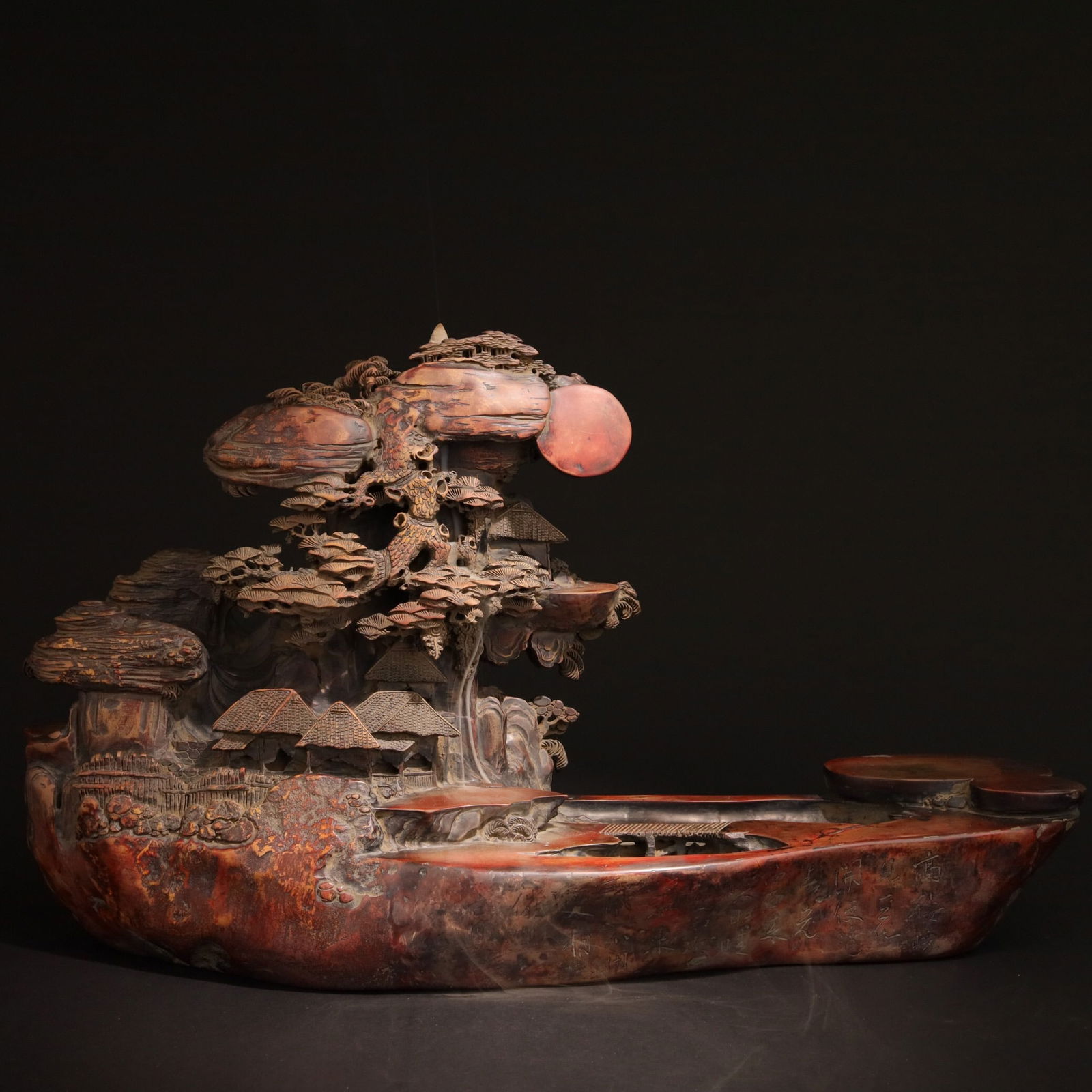 Duan Stone Incense Burner: 60.5*17.7*33.5/19kg